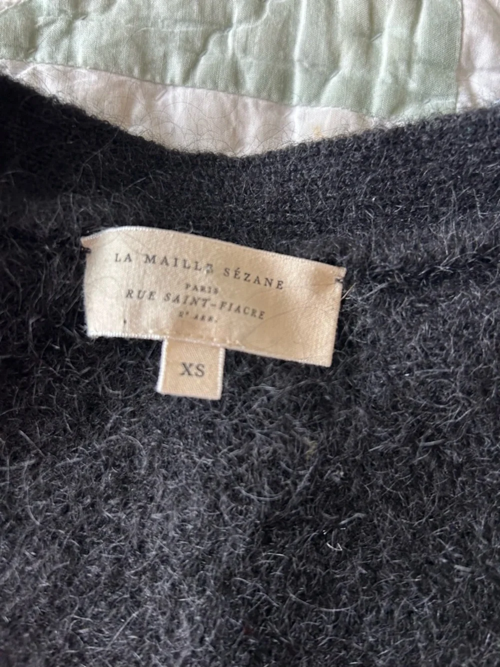 Sezane Black Mohair Wool Cardigan - Picture 9 of 11